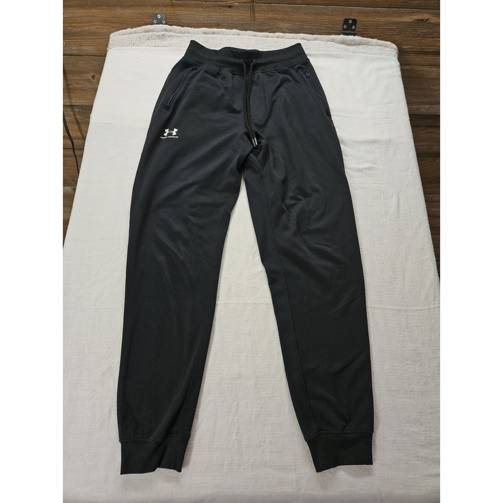 Under Armour ColdGear Mens Loose Fit Joggers Black Sweatpants Small SM P CH